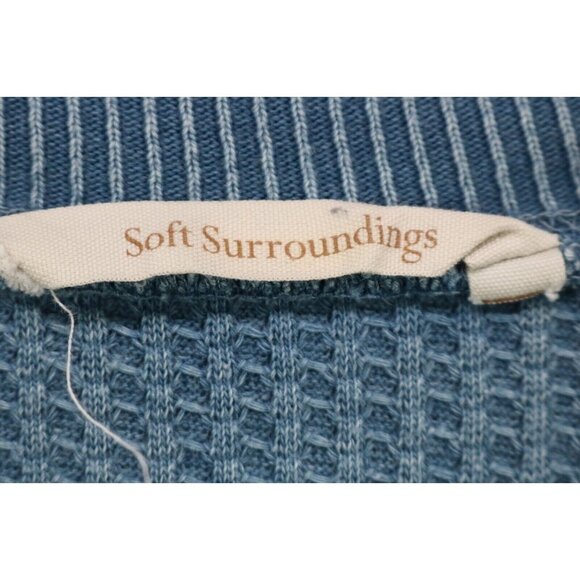 Soft Surroundings Distressed Waffle Knit Tunic-Size Medium/Petite-Soft - Picture 6 of 11